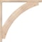 Ekena Millwork Thorton Block Smooth Bracket w/ Offset Brace, Douglas Fir, 3 1/2"W x 34"D x 34"H BKT0402X34X34THR05SDF - alternate 3